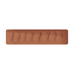 Chocolate bar vector icon.Cartoon vector icon isolated on white background chocolate bar.
