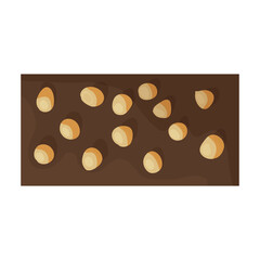 Chocolate bar vector icon.Cartoon vector icon isolated on white background chocolate bar.