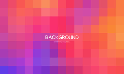 Abstract colorful geometric background, Creative design templates. Pixel art, grid, mosaic vector illustration.