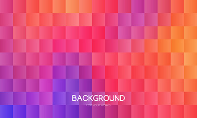 Abstract colorful geometric background, Creative design templates. Pixel art, grid, mosaic vector illustration.
