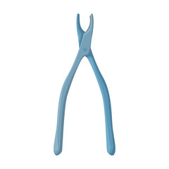 Forceps vector icon.Cartoon vector icon isolated on white background forceps.