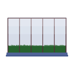 Greenhouse vector icon.Cartoon vector icon isolated on white background greenhouse.