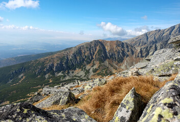 Great Cold Valley in Vysoke Tatry (High Tatras), Slovakia. The Great Cold Valley is 7 km long valley, very attractive for tourists
