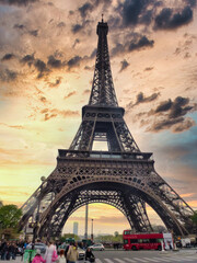 The Eiffel Tower, Paris, France. UNESCO World Heritage Site