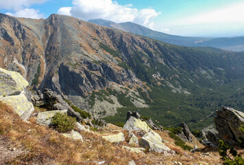 Great Cold Valley in Vysoke Tatry (High Tatras), Slovakia. The Great Cold Valley is 7 km long valley, very attractive for tourists