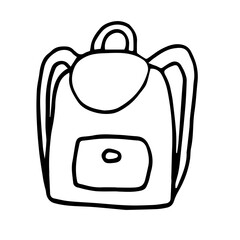 doodle hand-drawn schoolbag