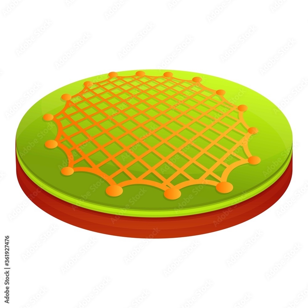 Poster animal trap net icon. cartoon of animal trap net vector icon for web design isolated on white backgr