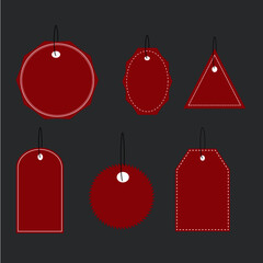 Sale discount icons. Special offer price signs. 10, 20, 25 and 30 percent off reduction symbols. Speech bubbles or chat symbols. Colored elements. Vector