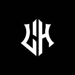 LH monogram logo with a sharp shield style
