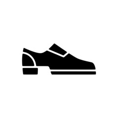 vector illustration icon of shoes glyph