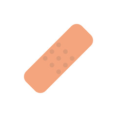 Medical plaster, Patch flat icon, vector illustration isolated on white background