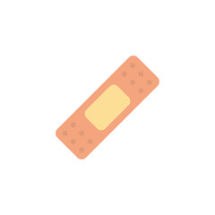 Medical plaster, Patch flat icon, vector illustration isolated on white background