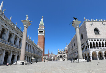 empty Venice city during the lockdown