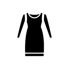 vector illustration icon of clothes glyph