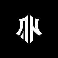 QN monogram logo with a sharp shield style