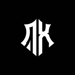QX monogram logo with a sharp shield style
