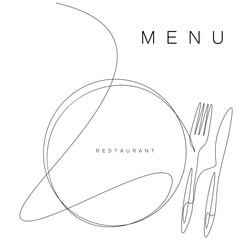 Menu restaurant board design. Vector illustration