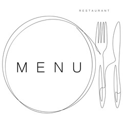 Menu restaurant board or background. Vector illustration