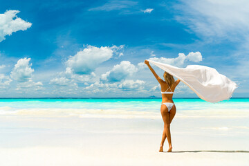 Woman at the beach in Thailand