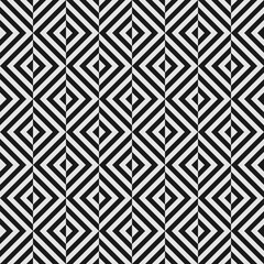 Seamless geometric pattern with elements of shifted rhombus. Effect of optical illusion.