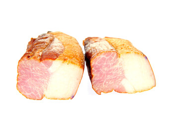 Bacon isolated on a white background