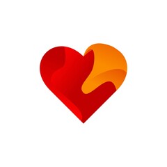 love colorful vector design template illustration