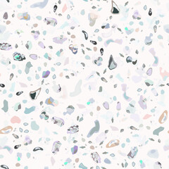 Fototapeta premium Terrazzo Texture Vector. Flooring Seamless Pattern