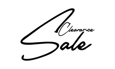 Clearance Sale Handwritten Font Calligraphy Font For Sale Banners Flyers 
and Templates