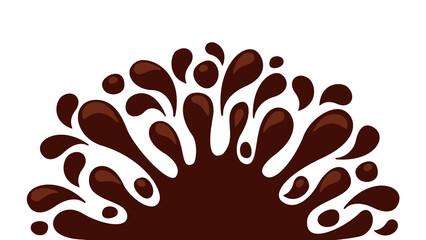 chocolate brown splash blob, drop brown liquid splash, icon splashing chocolate blob droplet, illustrations cocoa brown liquid splash shape, symbol water chocolate drop splatter flow for background ad