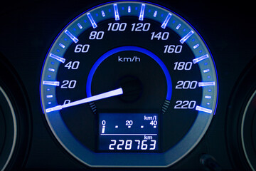 Display Large Screen Car mileage Dashboard in car dashboard