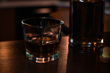 scotch single malt whiskey close-up