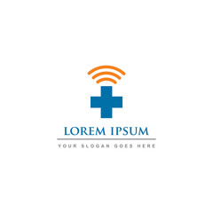 medical communication logo , online care logo