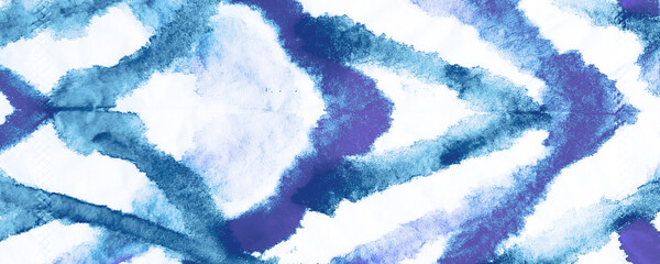 Indigo Dirty Banner. Cobalt Artistic Element.