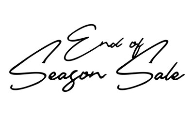 End of Season Sale Handwritten Font Calligraphy Font For Sale Banners Flyers 
and Templates