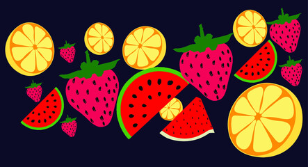 Fruits Pattern background
