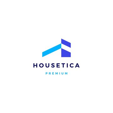 house home mortgage roof architect logo vector icon illustration