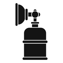 Anesthesia mask bottle icon. Simple illustration of anesthesia mask bottle vector icon for web design isolated on white background