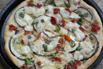 pizza at the parmigiana style