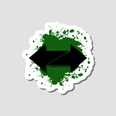 Exchange concept business logo design isolated on gray background