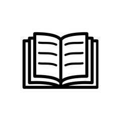 open book icon logo illustration design