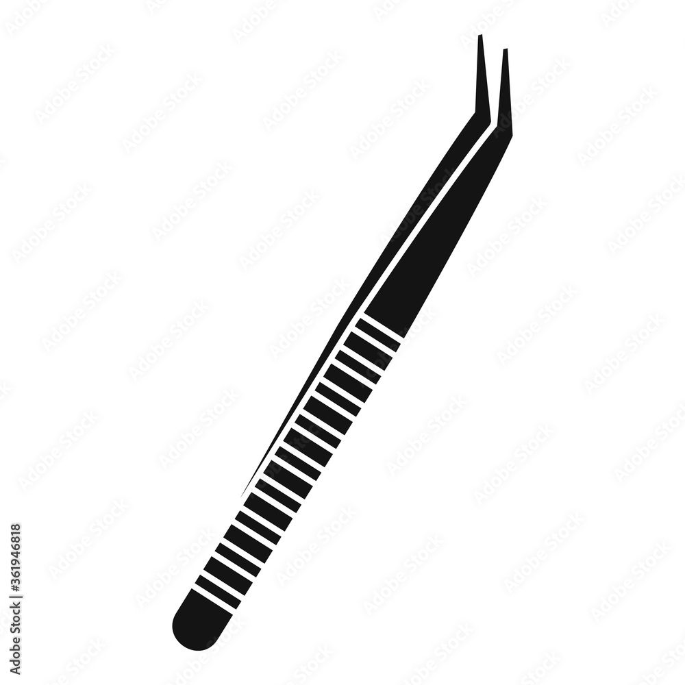 Poster forceps tongs icon. simple illustration of forceps tongs vector icon for web design isolated on whit