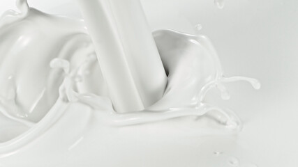 Splash of milk, macro shot