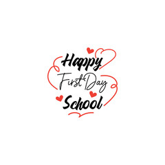 School quote lettering typography