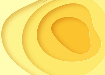 Papercut multi layers 3D color texture vector background. Abstract topography concept design or flowing liquid illustration for website template. Smooth origami art shape paper cut.