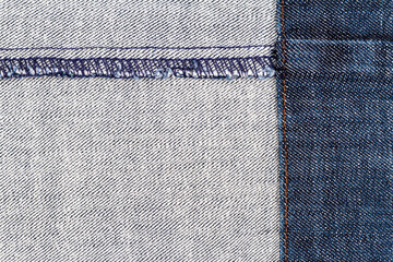Wrong side of jeans fabric
