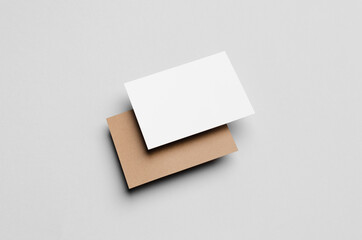 Kraft & White A6 Flyer / Postcard / Invitation Mock-Up
