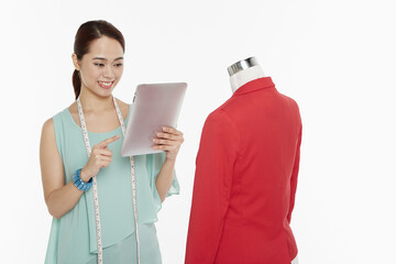 Woman using a digital tablet