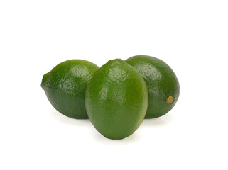Lime. Fresh fruits isolated on a white background.