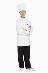 Portrait of a female chef smiling