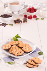 Chocolate Pretzel Cookies.	